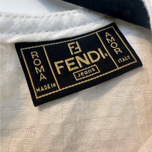 Vintage Fendi White Halter Sheath Dress Mini - Picture 4 of 8